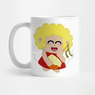 Ángel Con Zambomba Feliz Navidad Mug